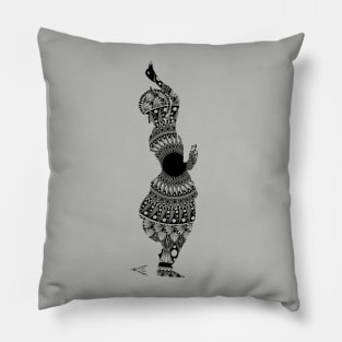 Indian Classical Dancer Pillow