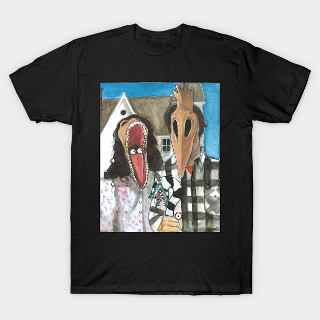 American Gothic Beetlejuice - Beetlejuice - T-Shirt