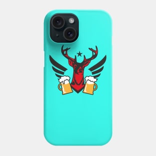 163 Cool Deer Wings Beer drinking Team Prost Party Phone Case