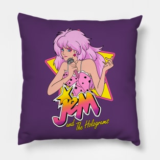 Jem and the holograms Rockstar Pillow