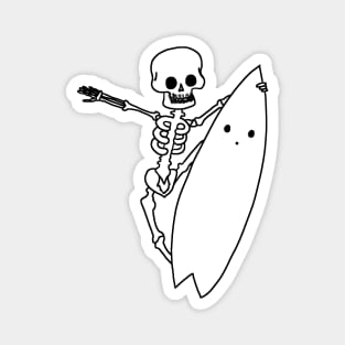 Skull Surfer Magnet