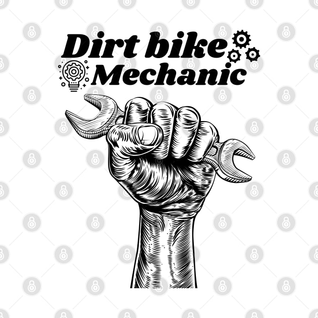 Dirt bike mechanic. Awesome Dirt bike/Motocross design. by Murray Clothing