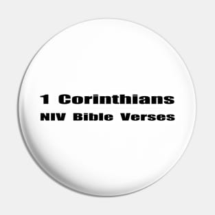 1 Corinthians NIV Bible Verses Pin