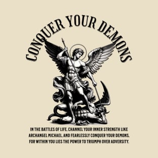 Conquer Your Demons Gym Motivation T-Shirt