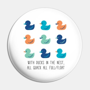 Cute Ducks Art and Quack Quotes Pin