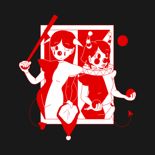 Jester Sisters (White/Red) T-Shirt