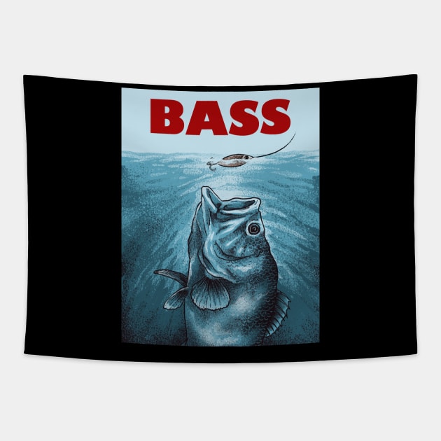 Fishing bass Tapestry by akawork280