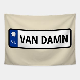 VAN DAMN License Tapestry