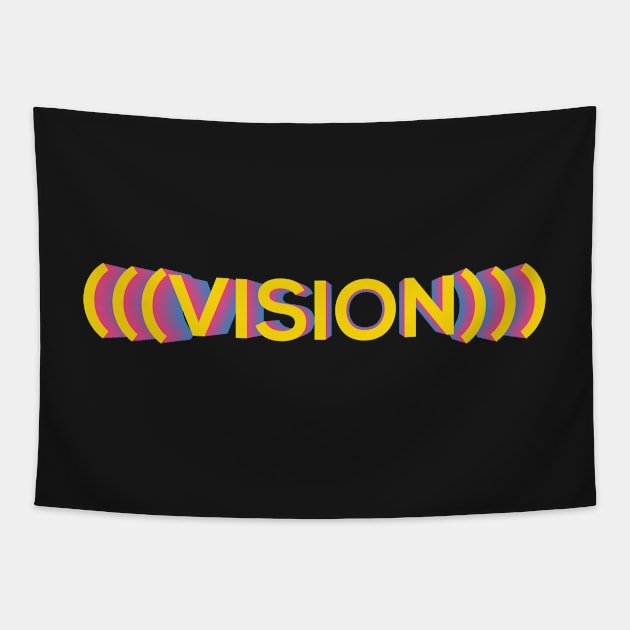 VISION (text) Tapestry by JosanDSGN