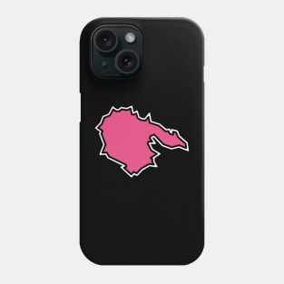 Hornby Island, BC in Dusty Rose Pink - Vacation Swag - Simple - Hornby Island Phone Case