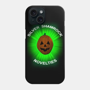 Silver Shamrock Pumpkin Head Phone Case