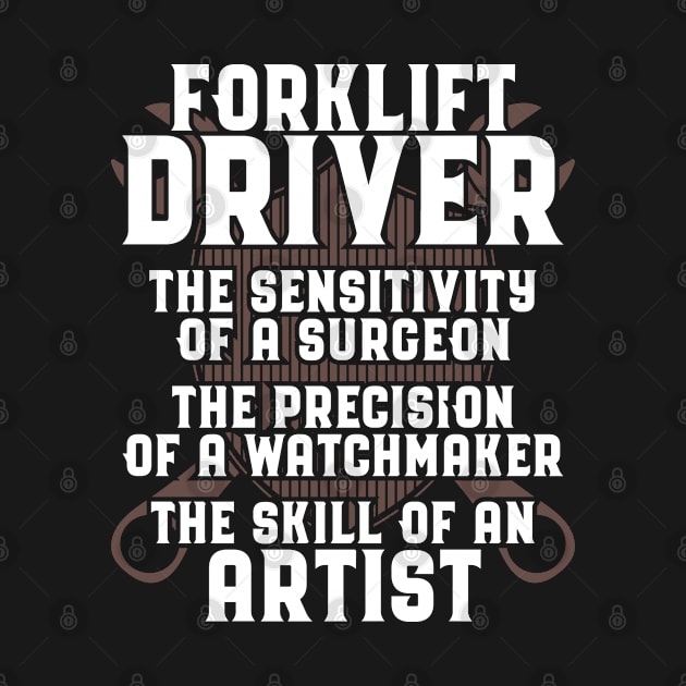 Forklift Driver/Forklift Operator/Gift/Present by Krautshirts