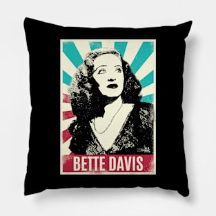 Vintage Retro Bette Davis Pillow