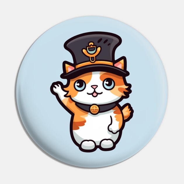 Cat Tama Super Station Master | Japan Cat Tama at Kishi Station Pin by AstroWolfStudio