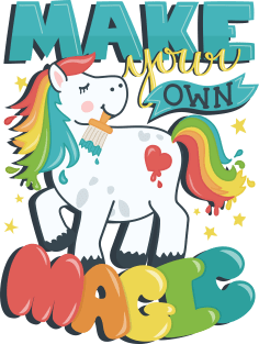Make Your Own Magic - Rainbow Pony Magnet