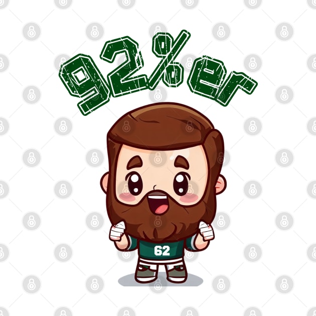 Jason Kelce 92% New Heights Kawaii by Curious Sausage