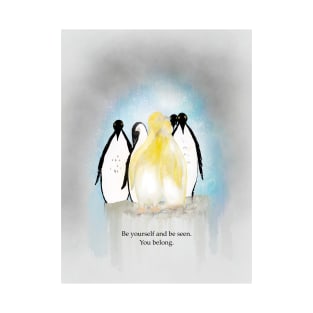 You belong , penguin love, spirt animal, valentines T-Shirt