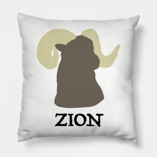 Zion, Big Horn Sheep Pillow