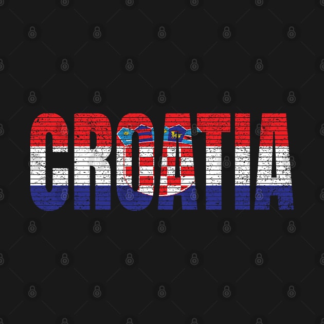 Croatia Country Vintage Croatian National Flag Gift by Grabitees