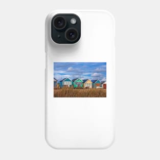 Beach Huts Hengistbury Head Dorset England UK Phone Case