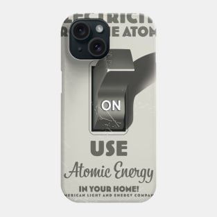 Atomic Age electricity poster. Phone Case