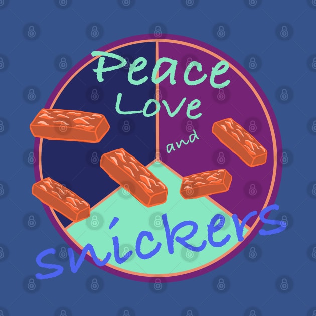 Peace love and snicker bars! by Peaceful Pigments