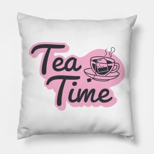 Black and Pink Teatime For Shirts, Bags, Stickers, Hats Pillow