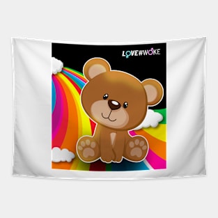 gay bear black Tapestry