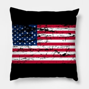 Distress look American flag Pillow