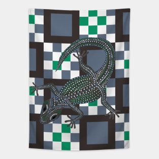 Modern Decorated Gecko Tapestry