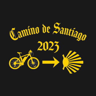 Camino de Santiago 2023 bicycle T-Shirt