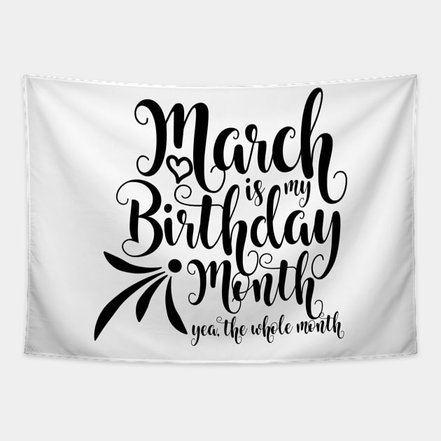 March Birthday Tapestry by Kuys Ed