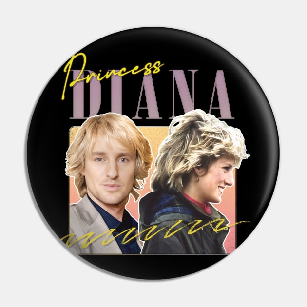 Princess Diana /// 80s Retro Meme Aesthetic Pin by DankFutura