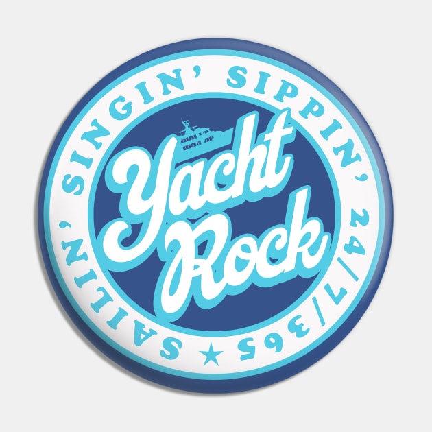 Yacht Rock Seal Pin by PopCultureShirts