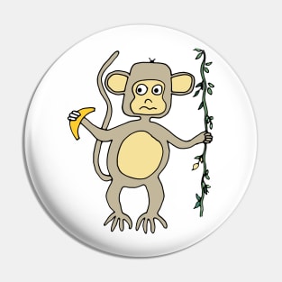 Monkey in the jungle Pin