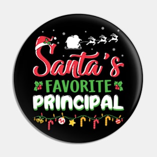 Santa's Favorite Principal Pin