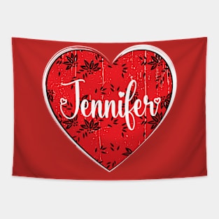 I Love Jennifer First Name I Heart Jennifer Tapestry