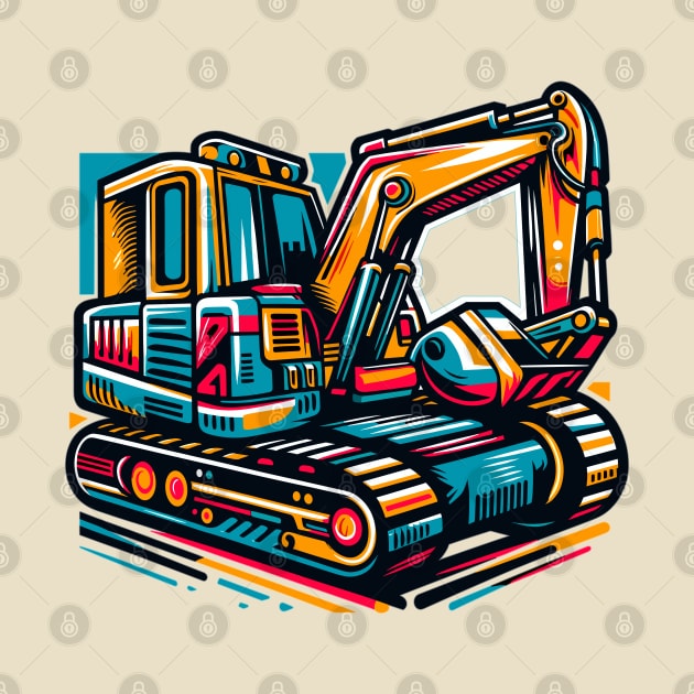 Excavator by Vehicles-Art