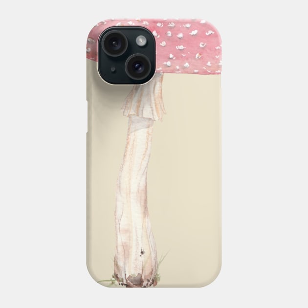 Amanita muacaria (fly Agaric mushroom) Phone Case by JJacobs