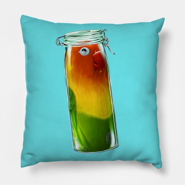 Fit In Lovebird Pillow by metmangindaan