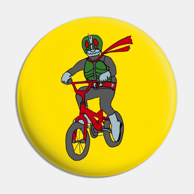 Bicycle Kamen Pin by Sentai_ebooks