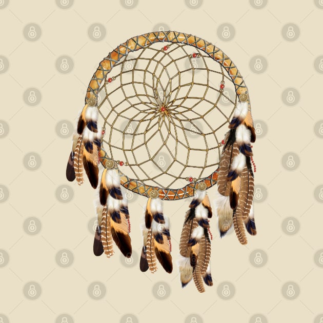 Pelican-Hawk Feather-Dream-catcher by Nadine8May