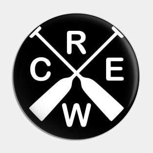 Paddles crossed - Crew love Team Squad Rowing Paddling Pin