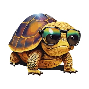 Cute turtle wearing sunglasses T-Shirt