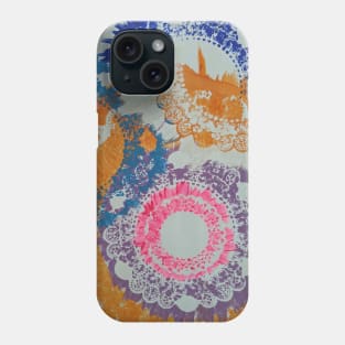 Colorful Decorative Traditional Floral Plates Phone Case