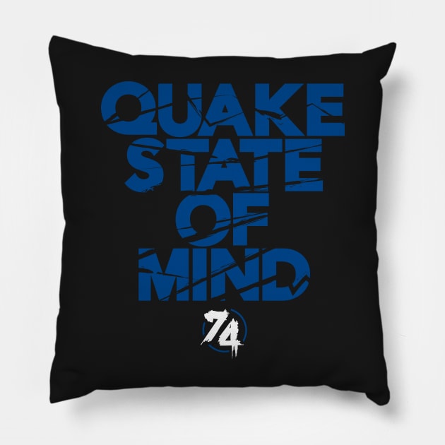 San Jose Soccer Earthquakes Pillow by OrganicGraphic