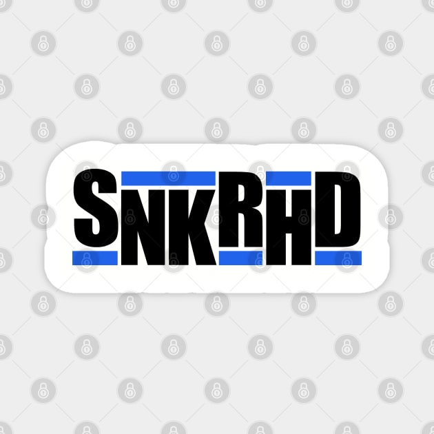 SNKRHD Blue Black Magnet by Tee4daily