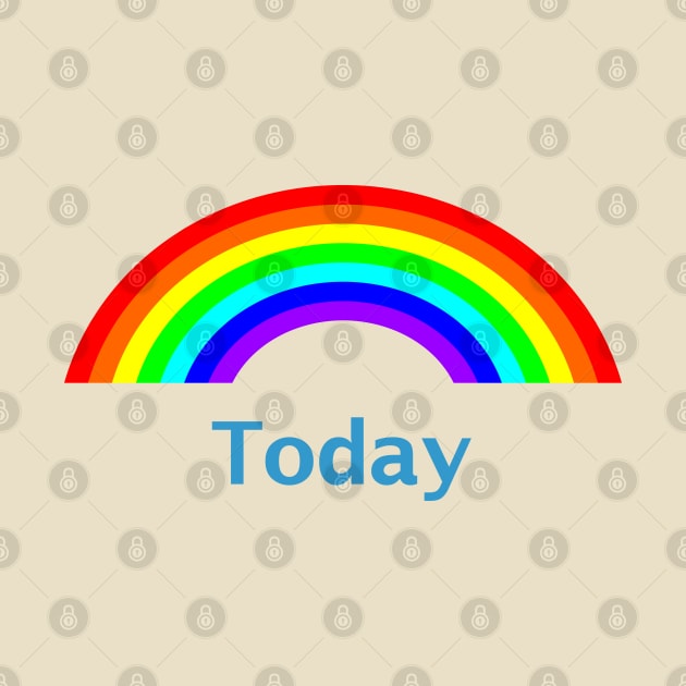 Be Positive Today Rainbow by ellenhenryart