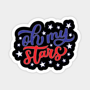 Southern Oh My Stars 4th of July Girls USA Patriotic Magnet