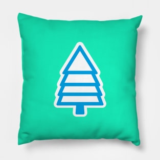 green tree plant t-shirt Pillow